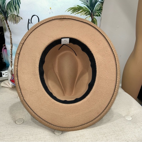 Tan Leopard Band Womens Fedora Hat 86010031Tn - Picture 9 of 12